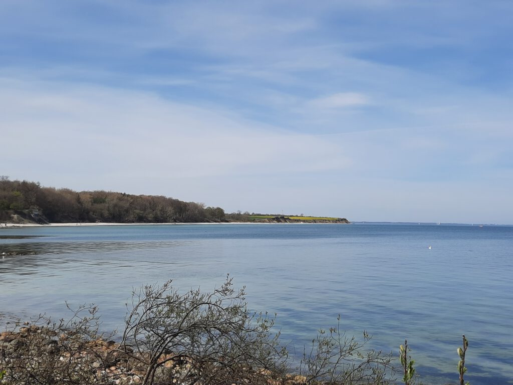 Meer in Strande, Richtung Bülker Leuchtturm nahe Kiel