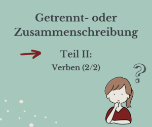 In diesem Beitrag geht es um die Getrennt- und Zusammenschreibung von Verbindungen mit Verben.