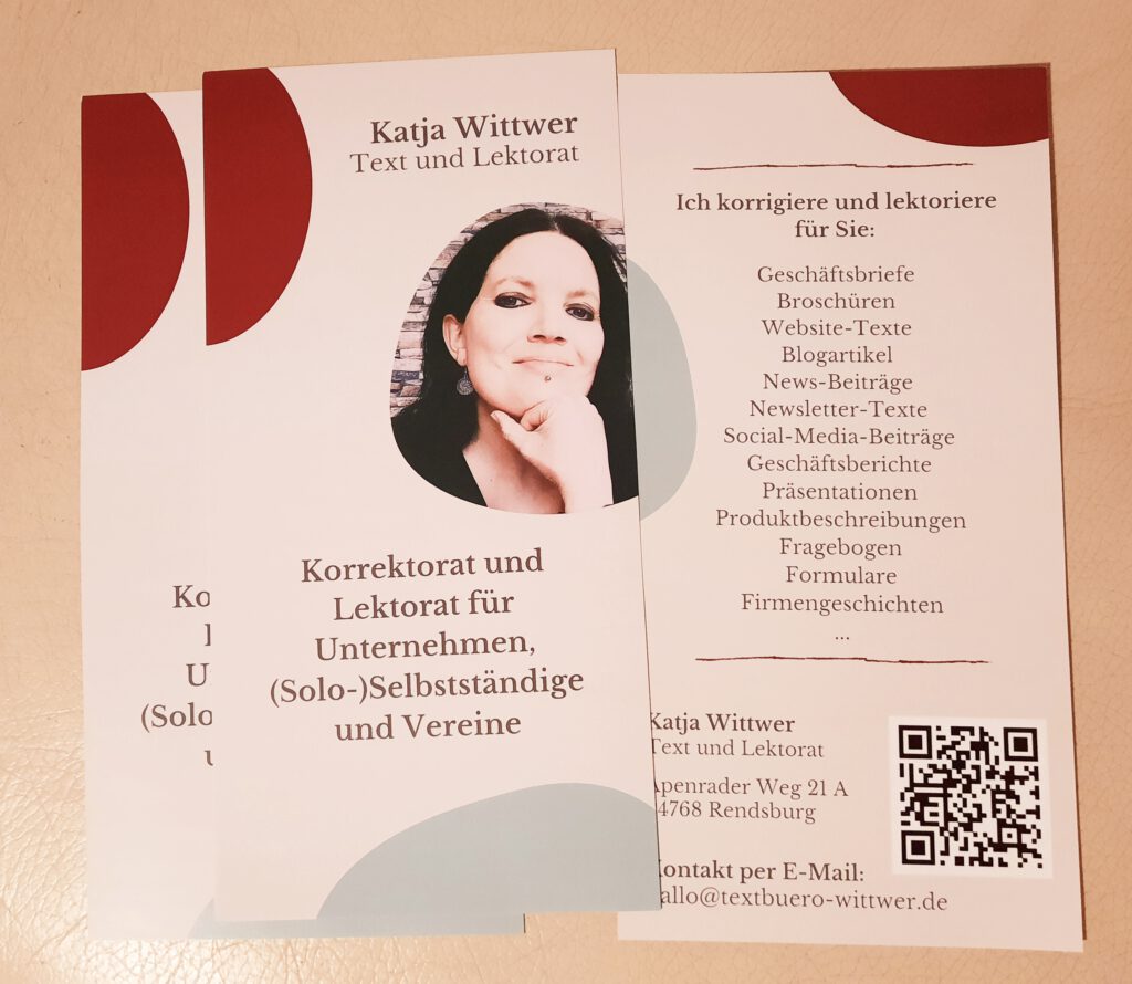 Flyer für meine Geschäftskunden